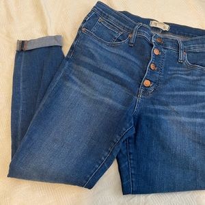 Madewell Jeans, Button Up, Size 30, MidRise